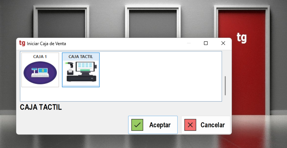 caja seleccionar