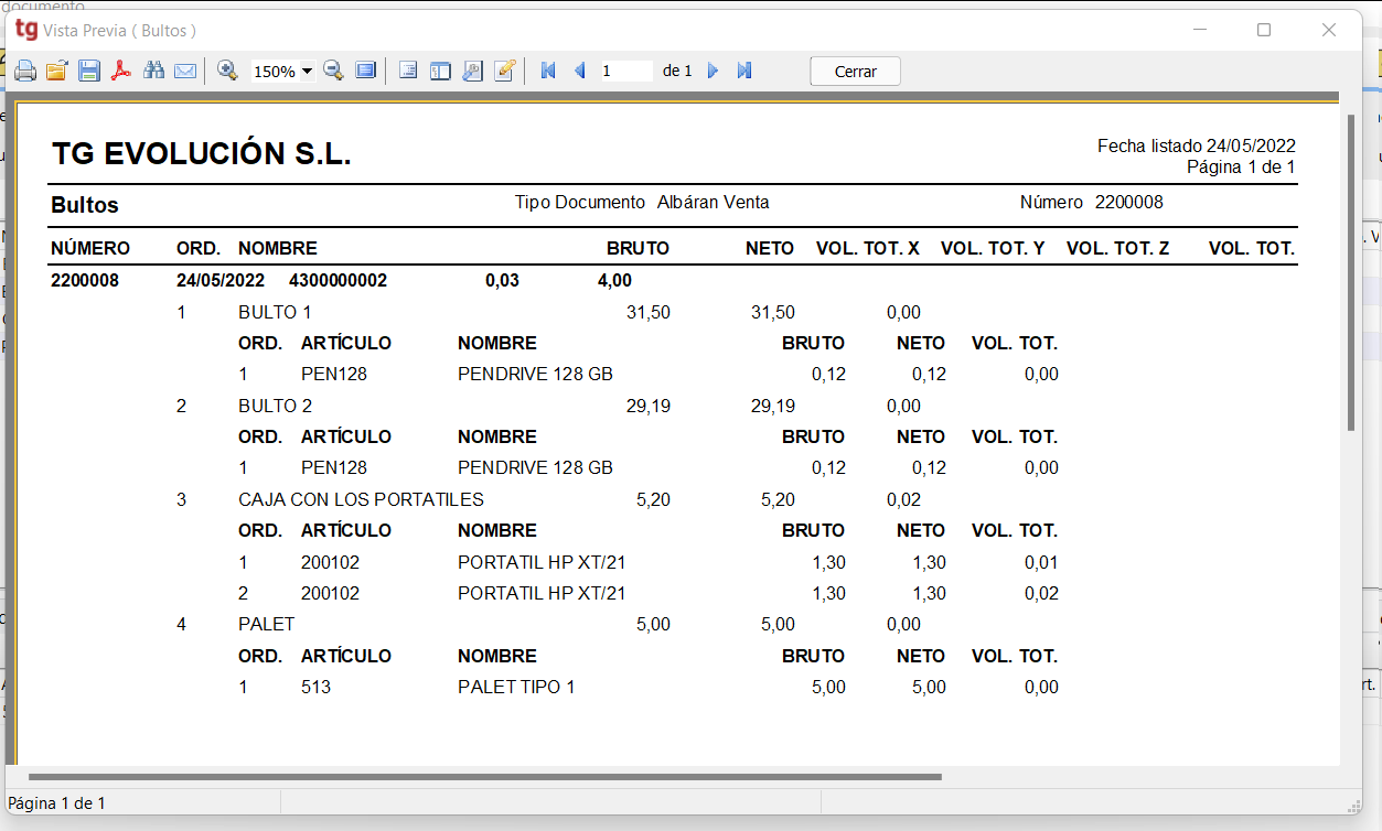 tg bultos documento