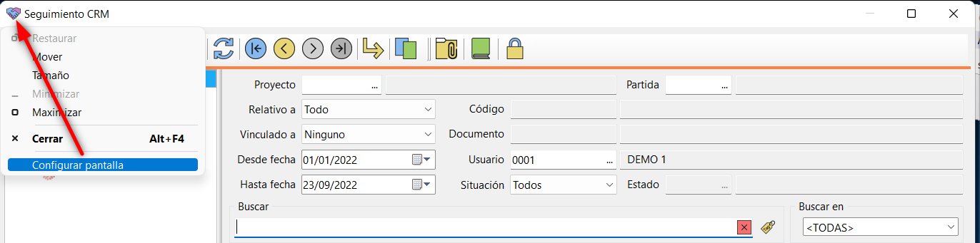 tg crm config seguimento